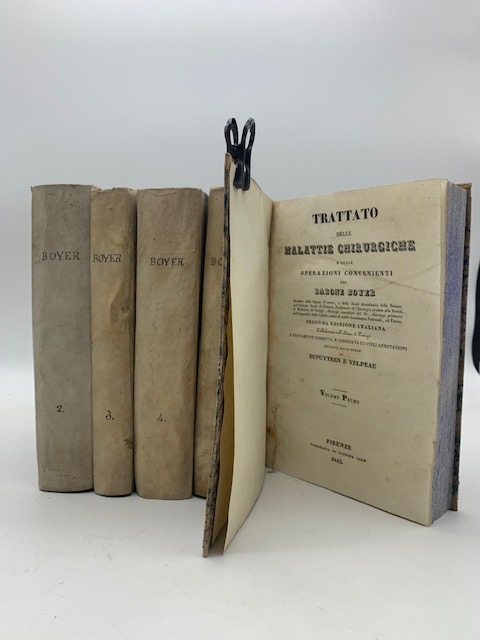 Trattato delle malattie chirurgiche e delle operazioni convenienti del barone Boyer. Volume primo (-quinto)